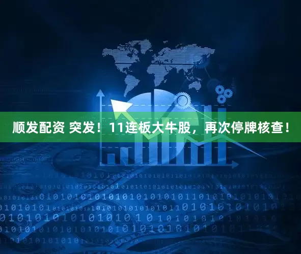 顺发配资 突发！11连板大牛股，再次停牌核查！